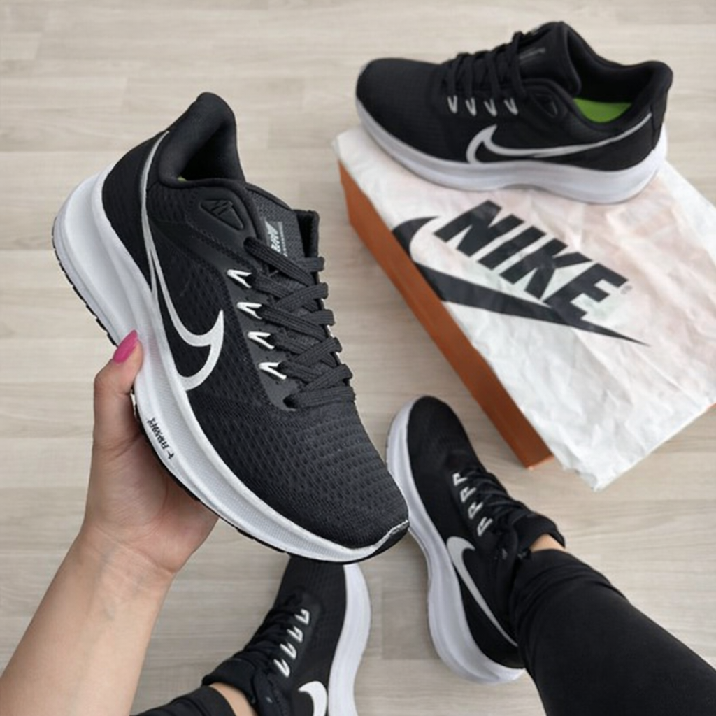 Tênis Air Zoom Esportivo Pegasus - Preto/Branco