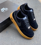 Tênis Air Force 1 Velvet Edition - Preto/Caramelo