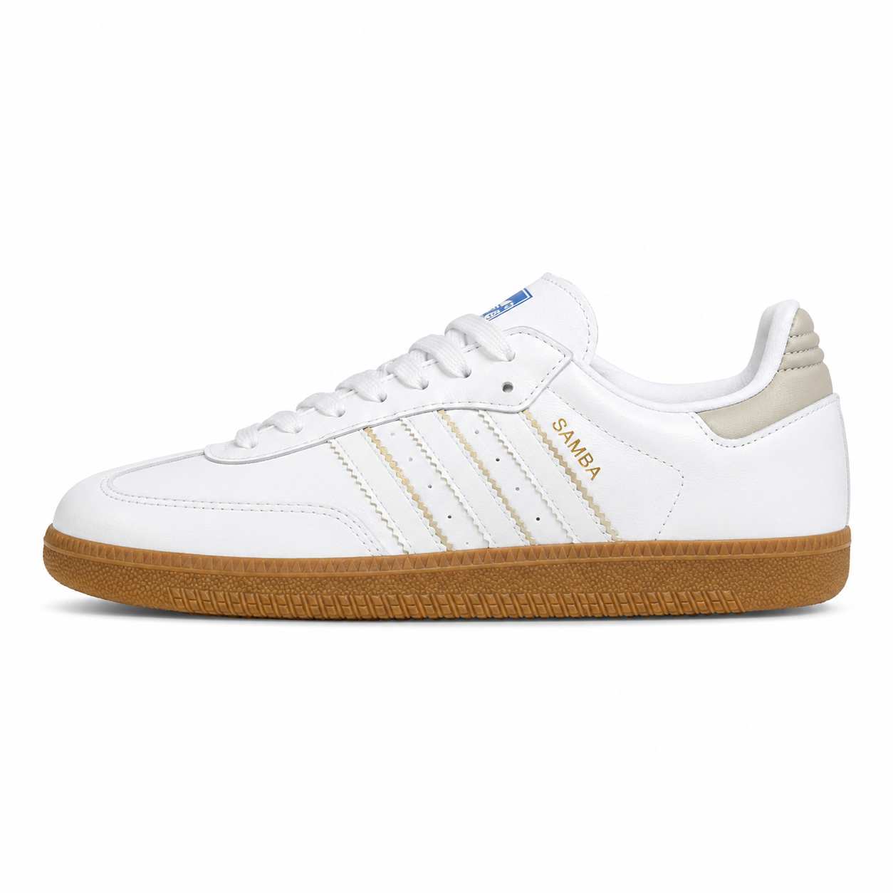 Tênis Adidas Samba OG Branco/Dourado