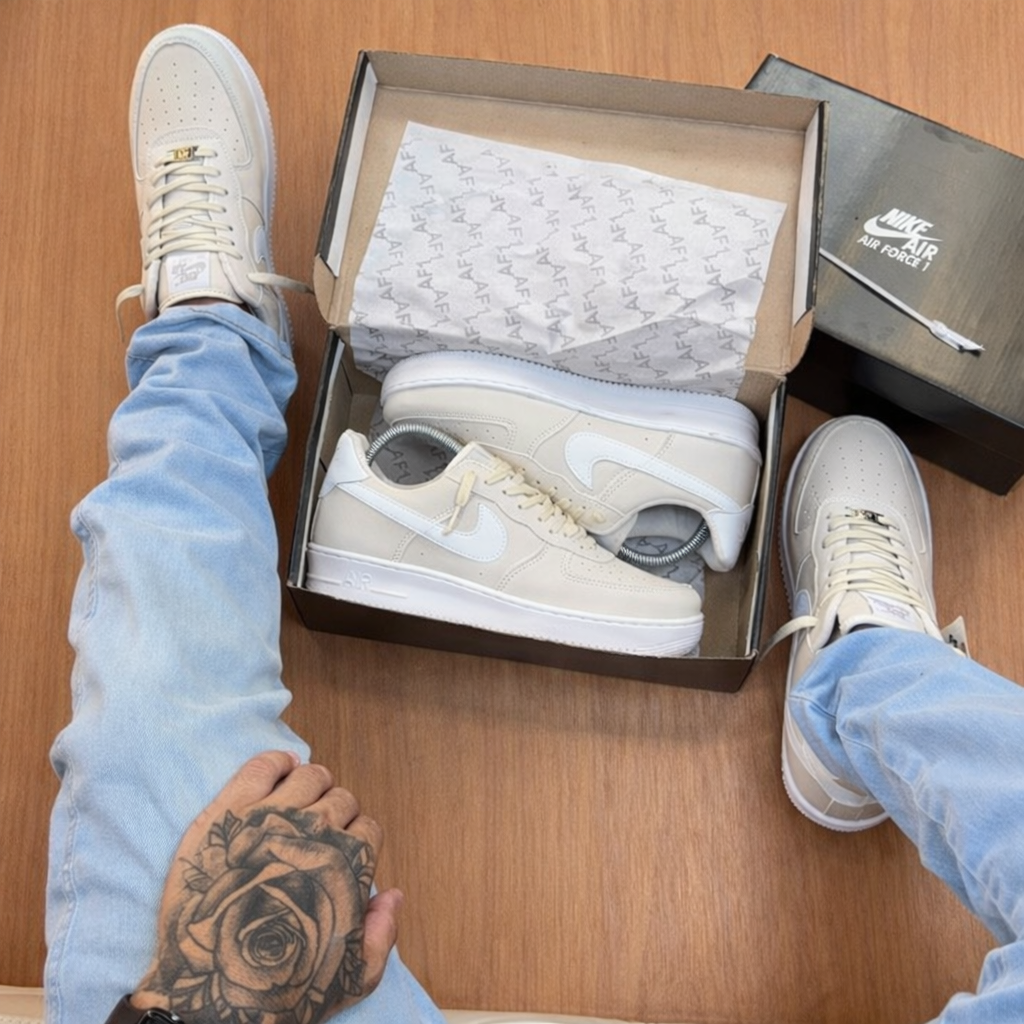Tênis Nike Air Force 1 Off White Masculino Premium
