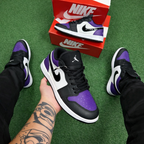 Tênis Air Jordan 1 Low - Roxo
