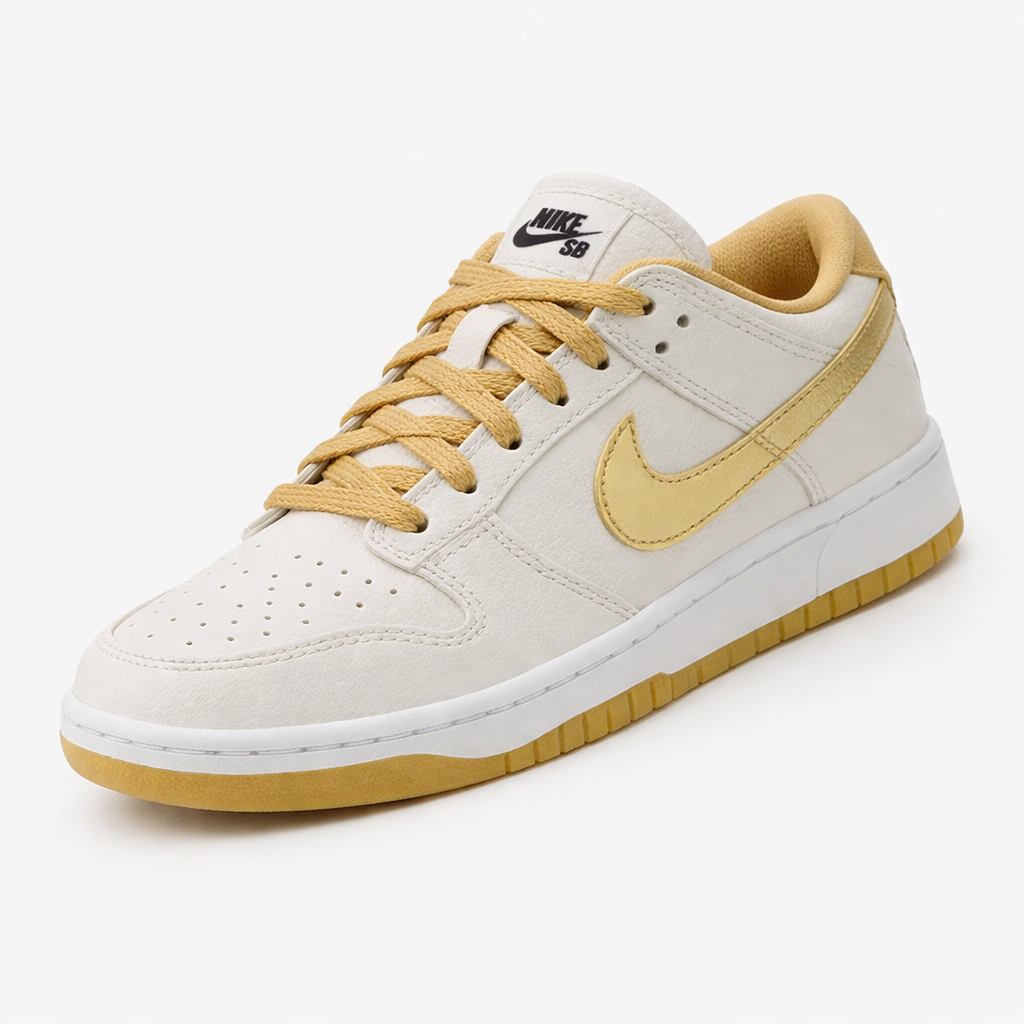 Tênis Dunk Low - White Gold Infantil