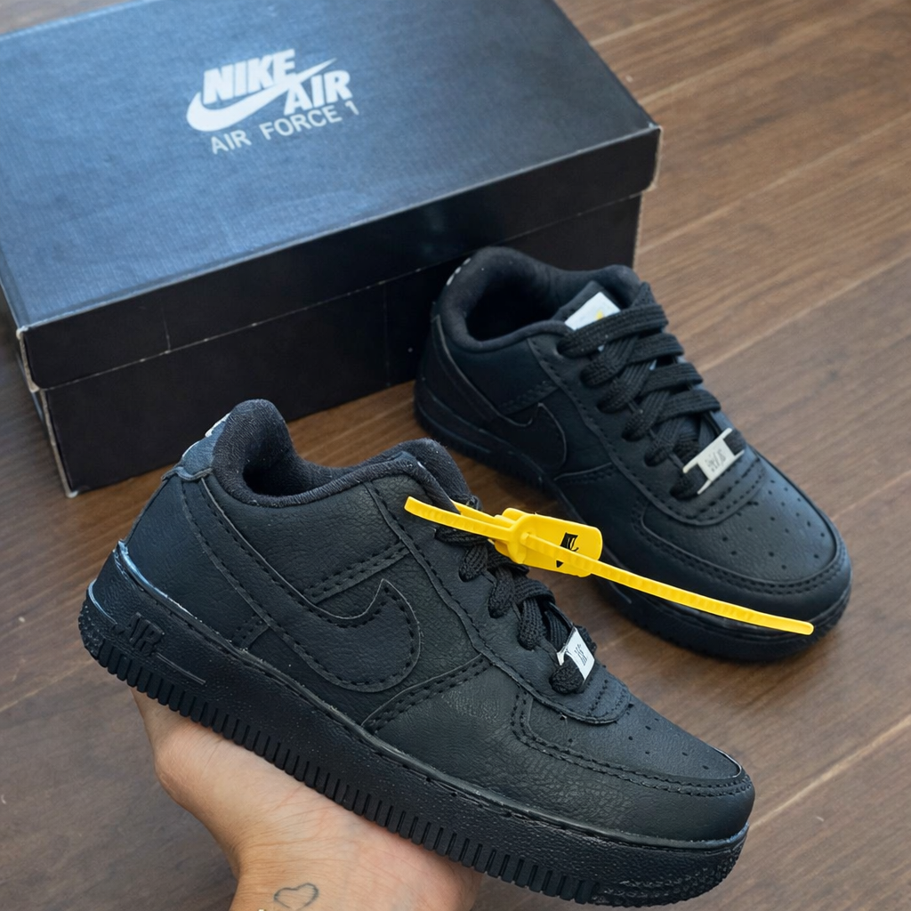 Tênis Air Force 1 Infantil - Preto