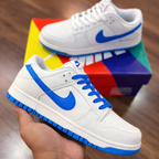 Tênis SB Dunk Low - Branco/Azul