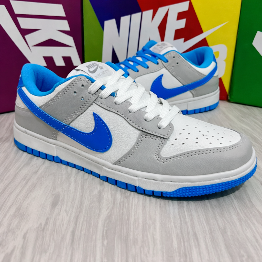Tênis SB Dunk Low - Branco/Azul