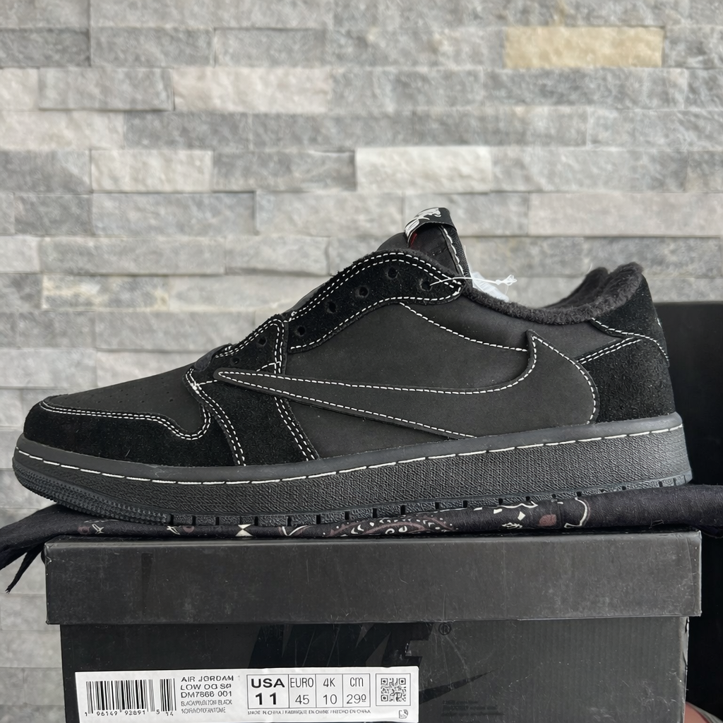 Tênis Air Jordan 1 Low - Travis Scott phanton black