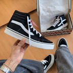 Tênis Vans Bota- preto/branco