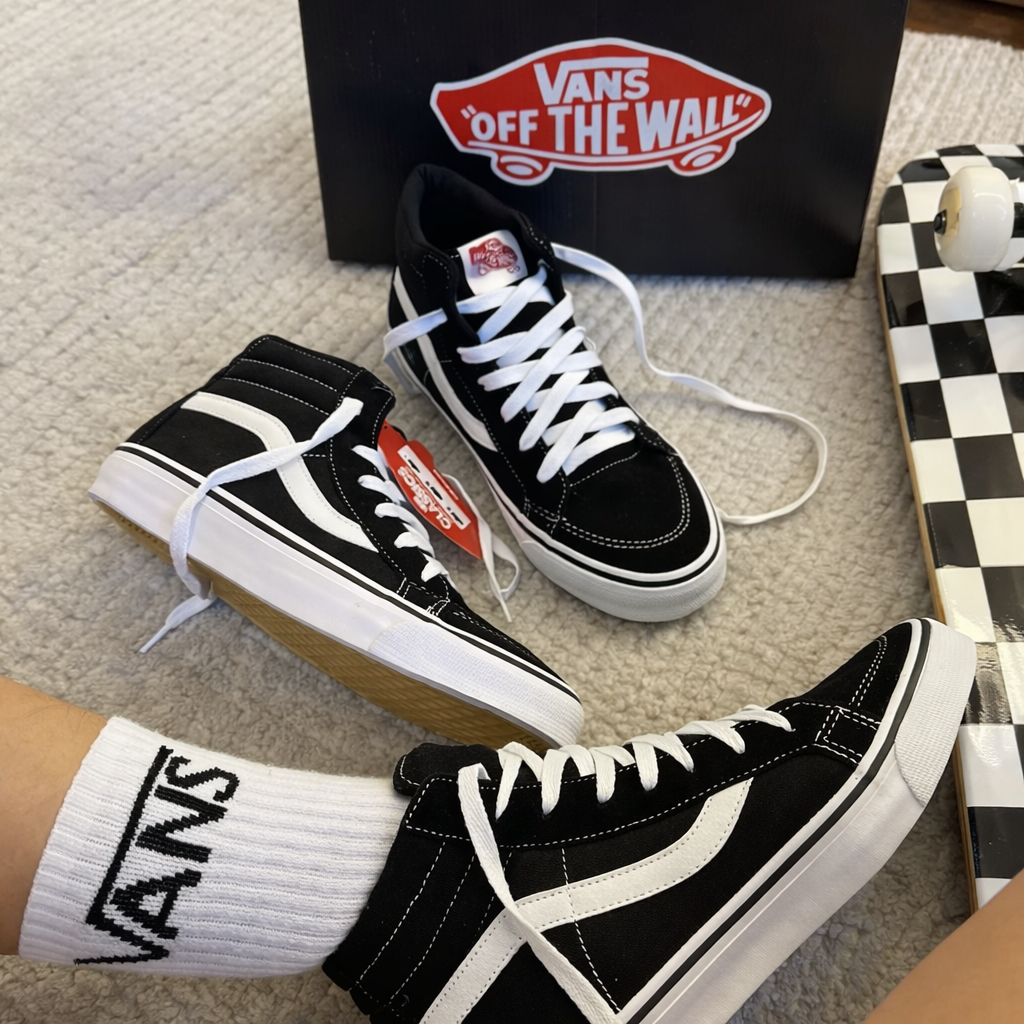 Tênis Vans Bota- preto/branco