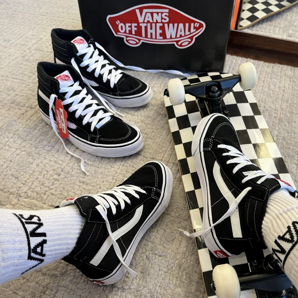 Tênis Vans Bota- preto/branco