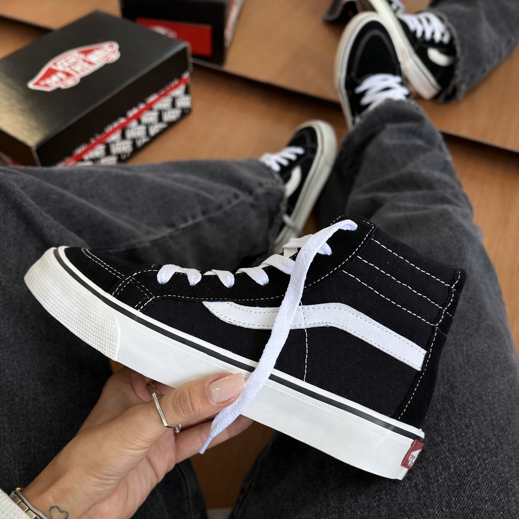 Tênis Vans Bota- preto/branco