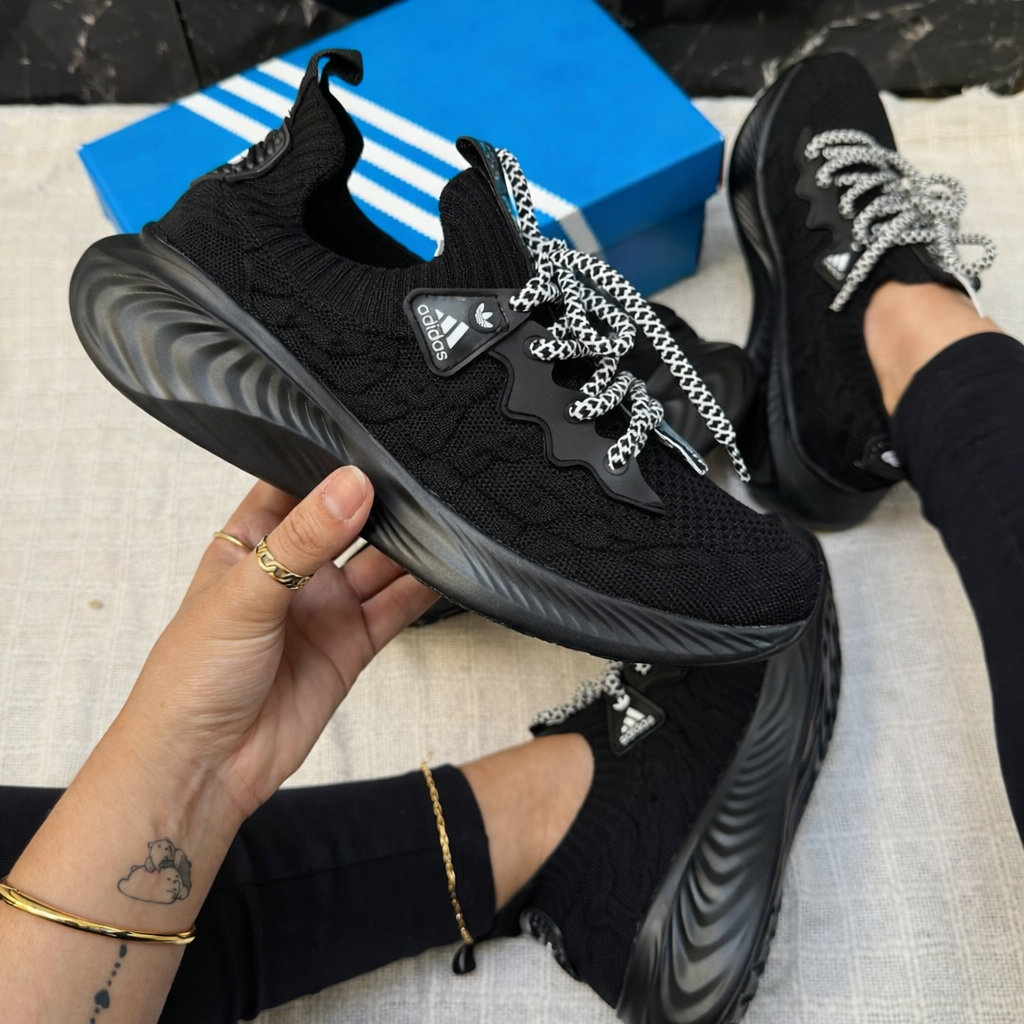 tenis adidas Sport knit Preto/Preto