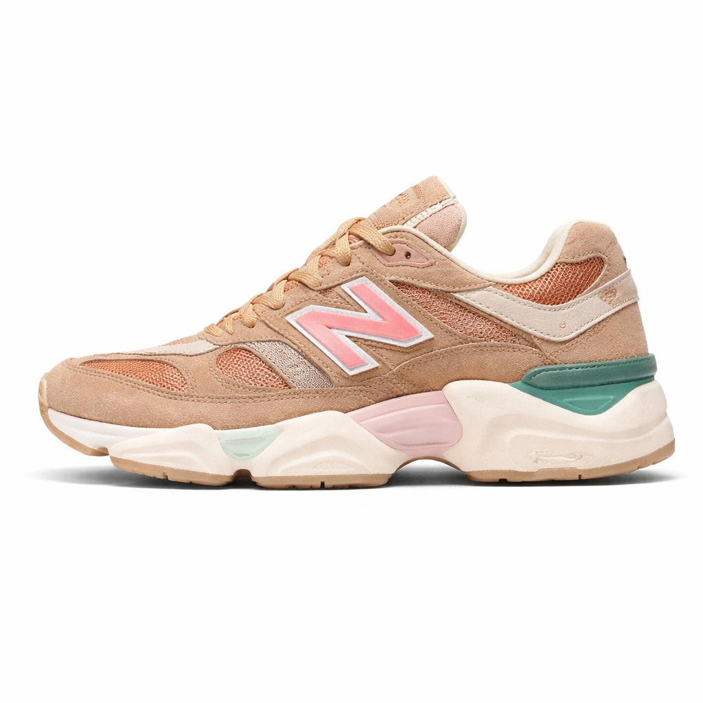 Tênis New Balance 9060 Couro - Rosa/Goiaba