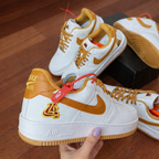 Tênis Air Force Lakers- Caramelo