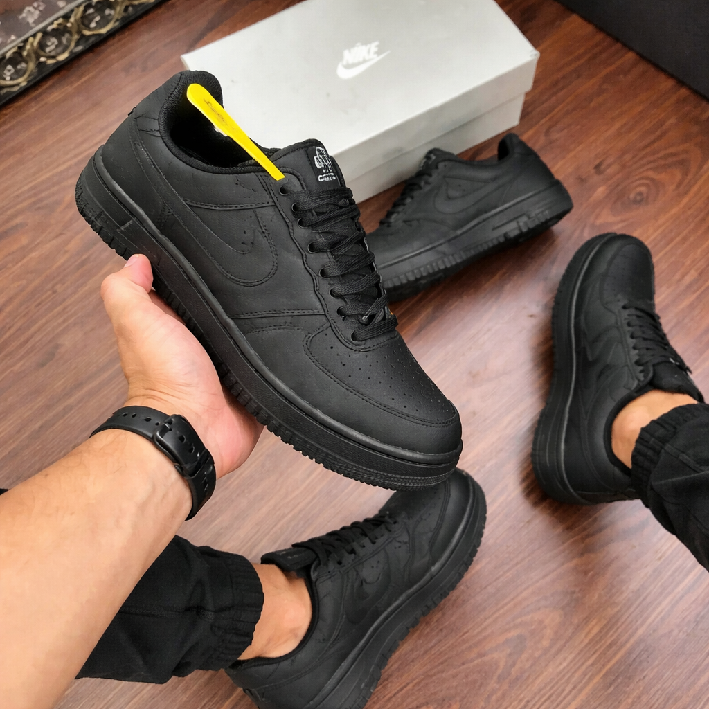 Tênis Air Force 1 - Preto luxo