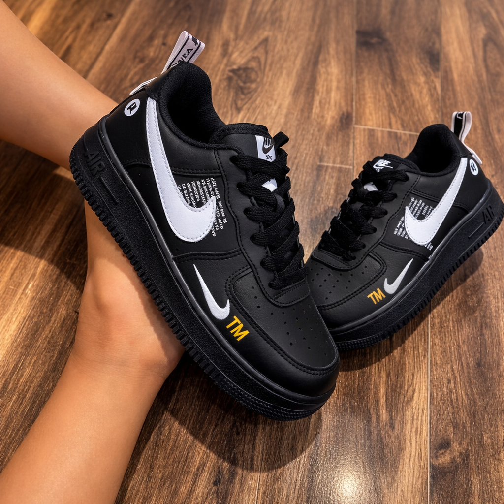 Tênis Air Force 1 Utility Infantil - Preto