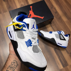 Tênis Air Jordan Retro 4 - Branco/Azul