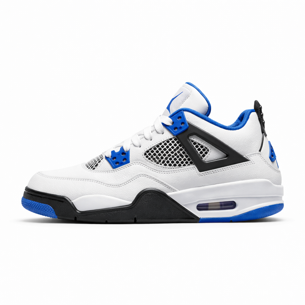 Tênis Air Jordan Retro 4 - Branco/Azul