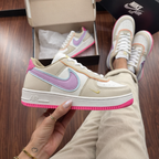 Tênis Air Force 1 Shadow - Branco/Rosa