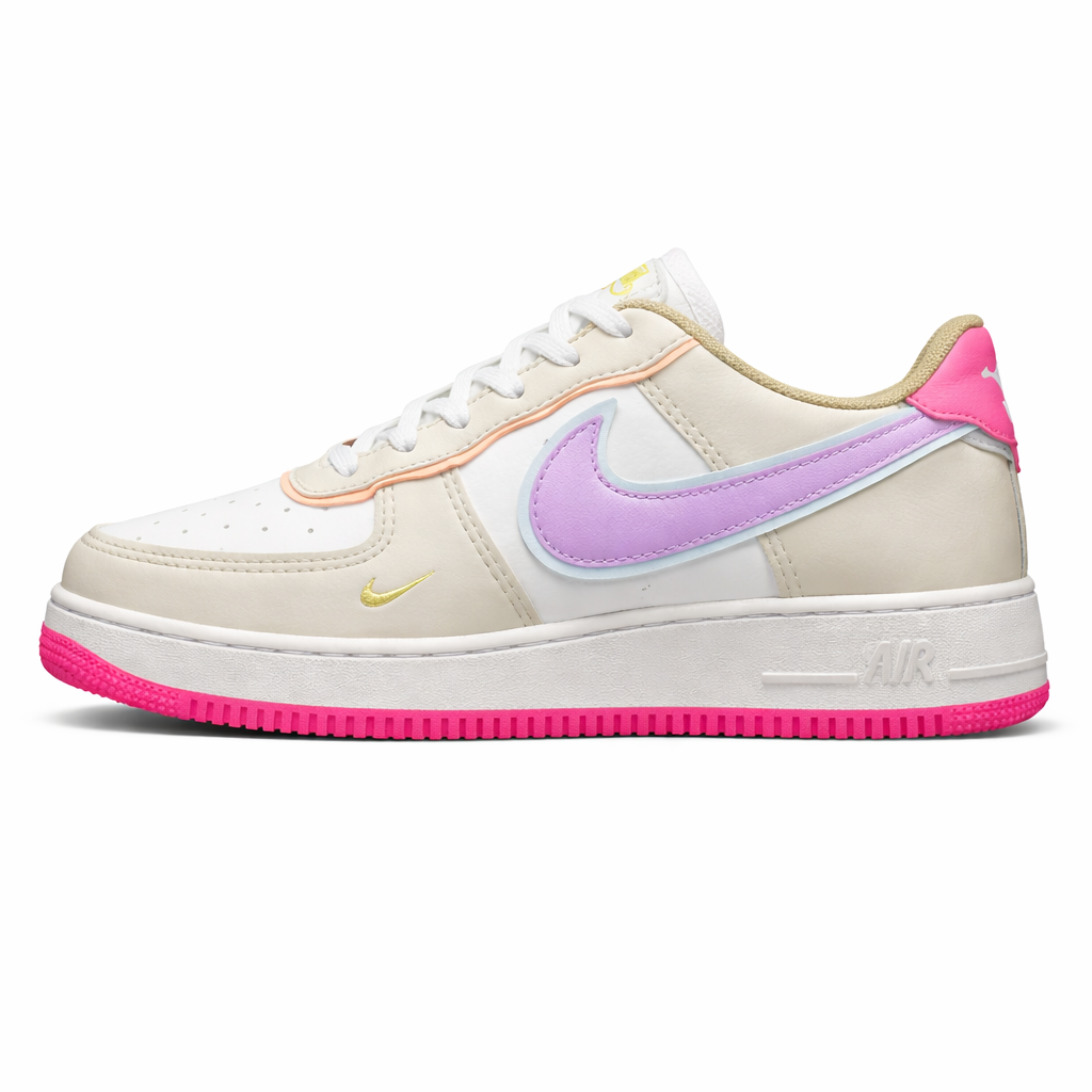 Tênis Air Force 1 Shadow - Branco/Rosa