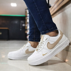 Tênis Air Force 1 - Branco/Amendoa