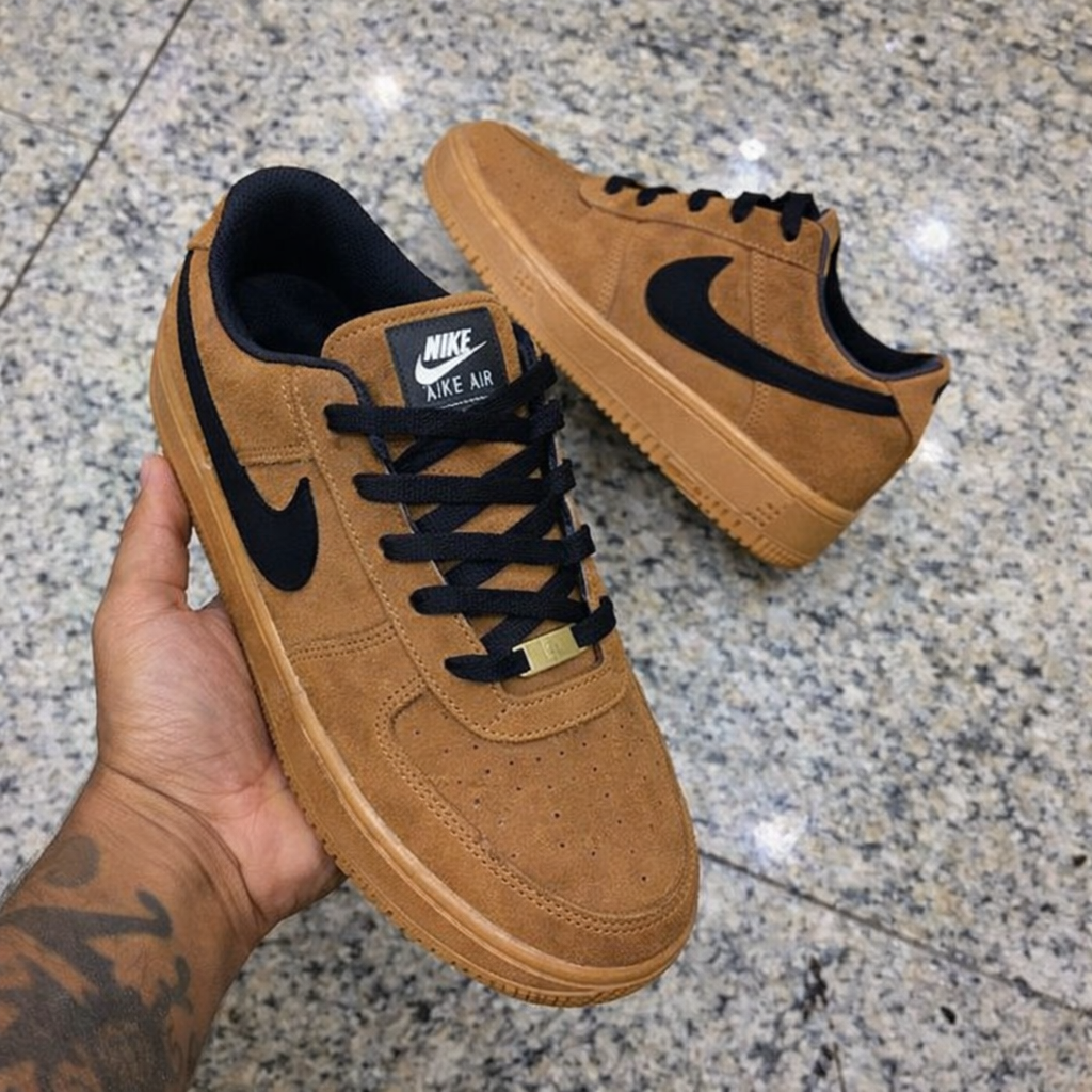 Tênis Air Force 1 Velvet - Caramelo
