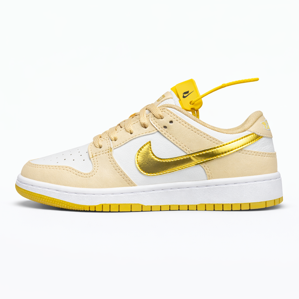 Tênis Dunk Low Metallic Gold - Infantil