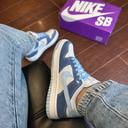 Tênis SB Dunk Low - Gliter azul jeans