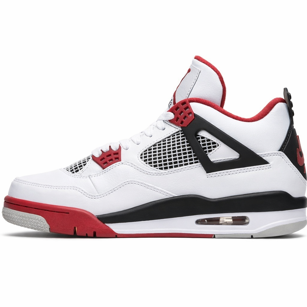 Tênis Air Jordan Retro 4 - Branco/Vermelho
