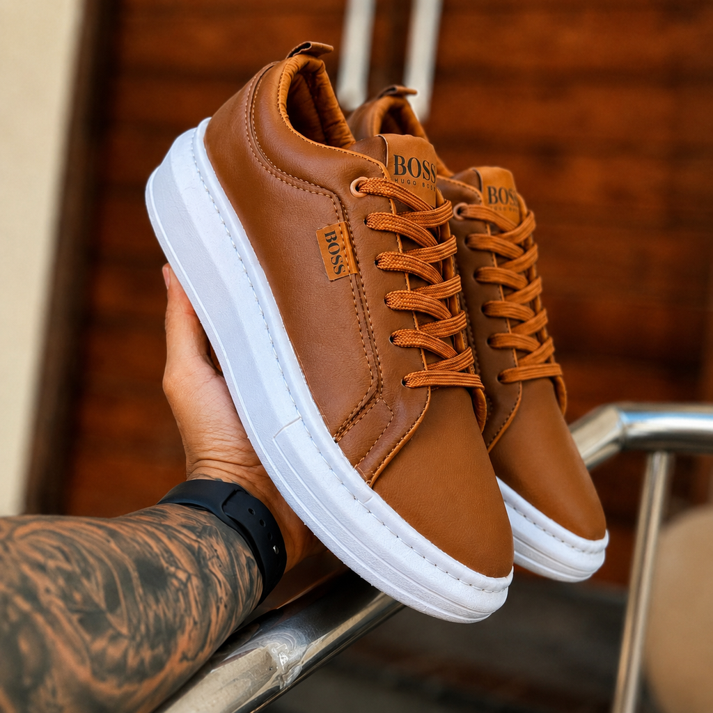 Sapatênis Hugo Boss Sintético – Caramelo