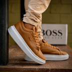 Sapatênis Hugo Boss Sintético – Caramelo Branco