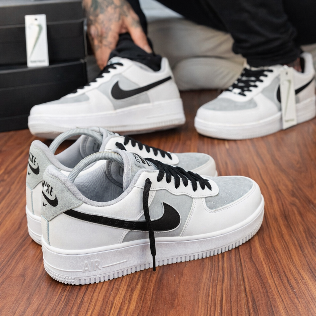Tênis Air Force 1 - Branco/Cinza