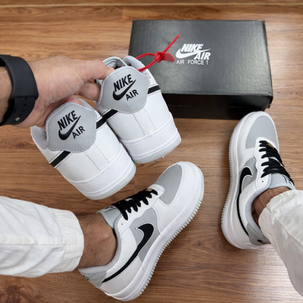Tênis Air Force 1 - Branco/Cinza