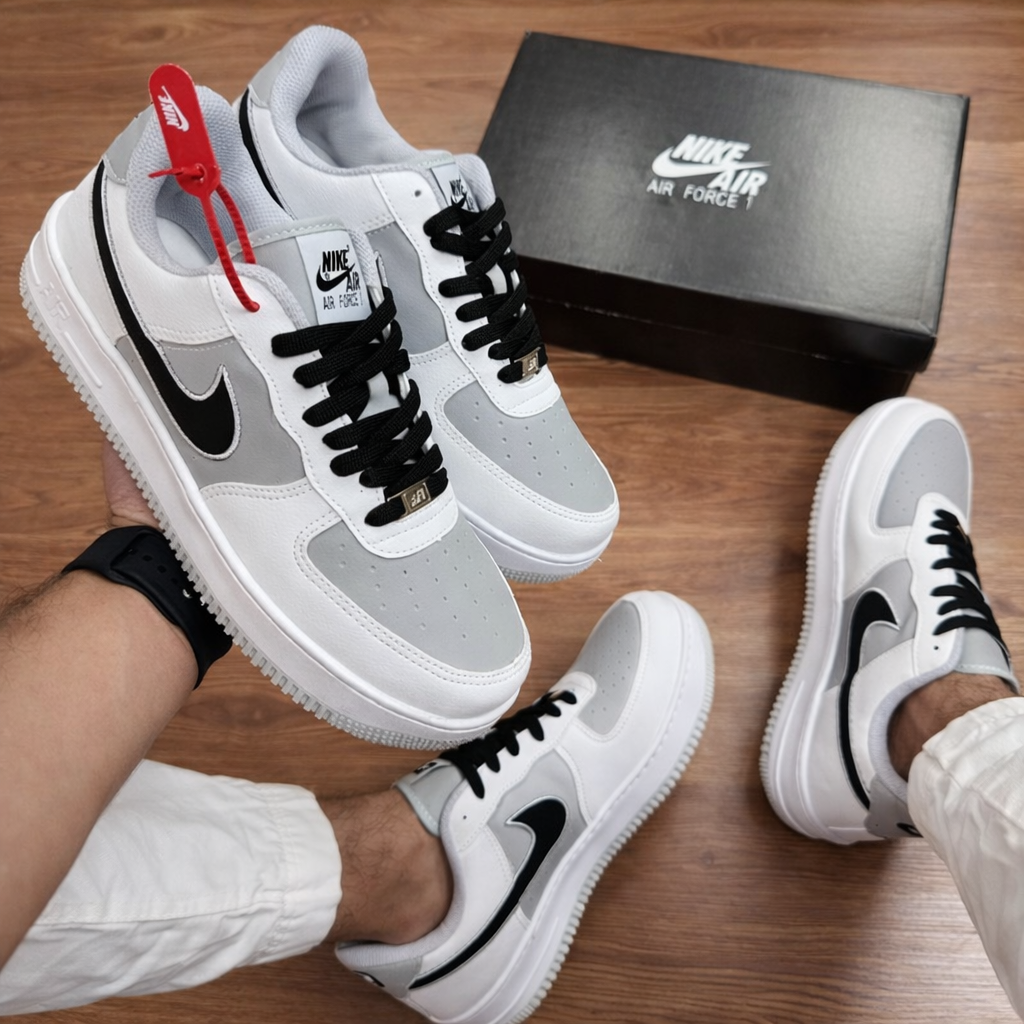 Tênis Air Force 1 - Branco/Cinza