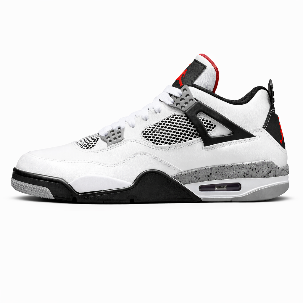 Tênis Air Jordan Retro 4 - Branco/Cimento