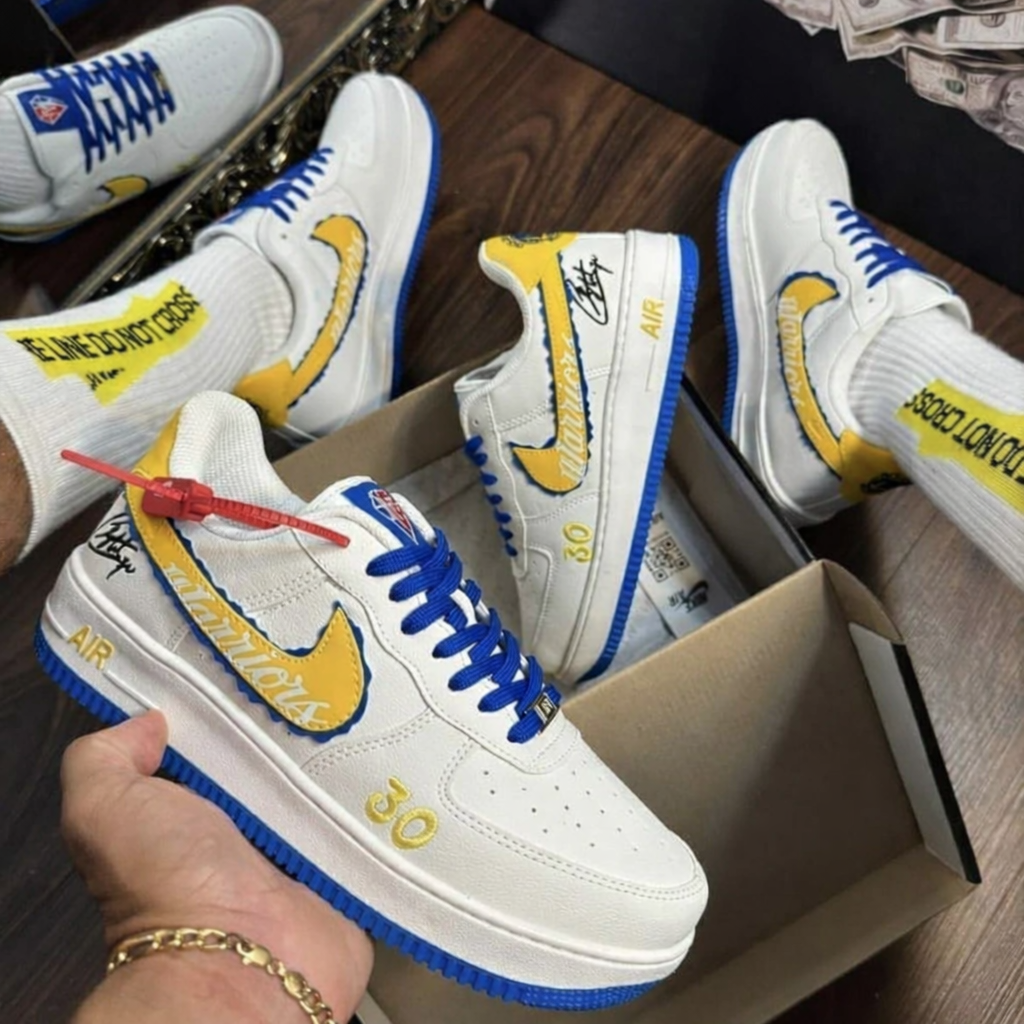Tênis Air Force 1 - Golden State Warriors