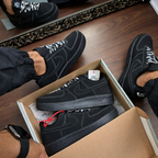 Tênis Air Force 1 -trevis preto