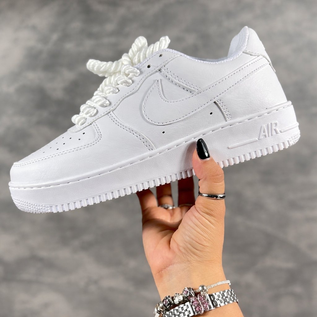 Tênis Air force- Branco corda