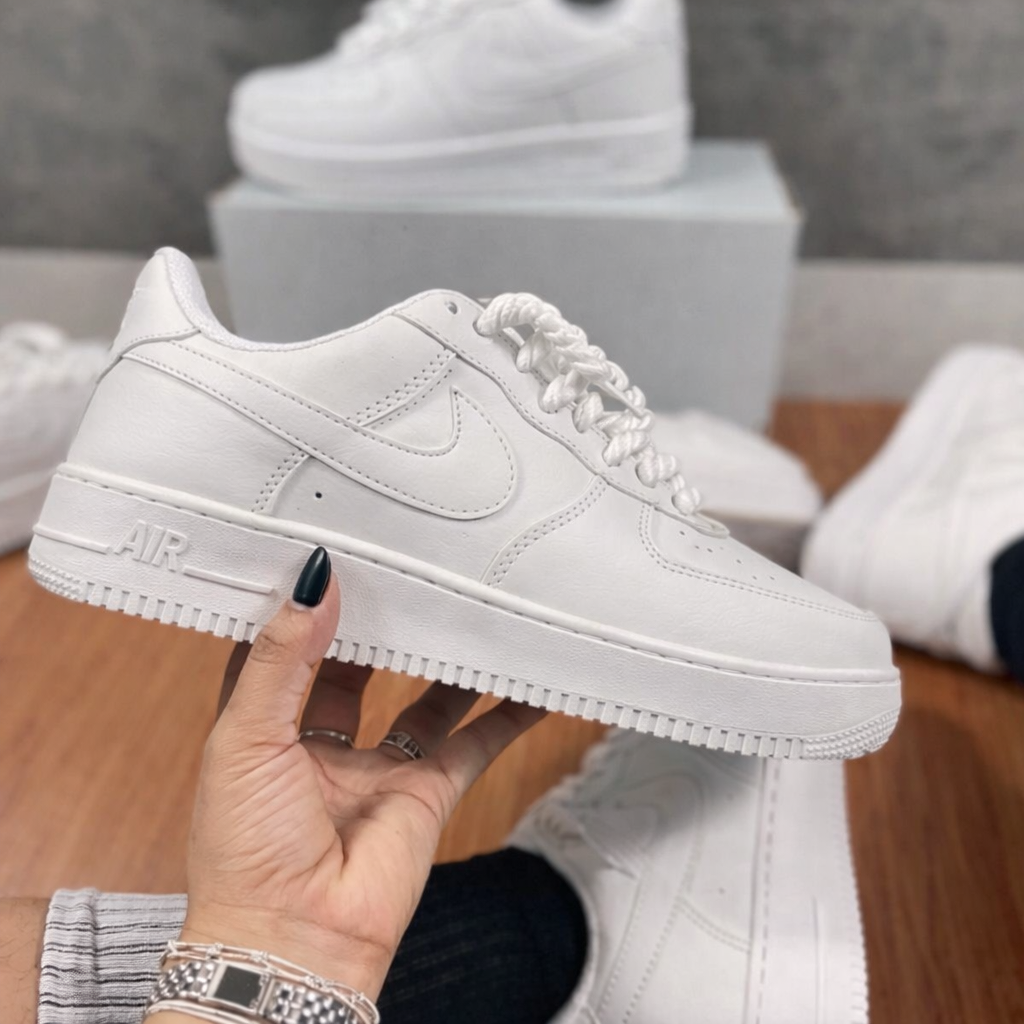 Tênis Air force- Branco corda