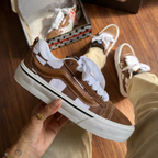 TÊNIS Vans KNU- caramelo xadrez