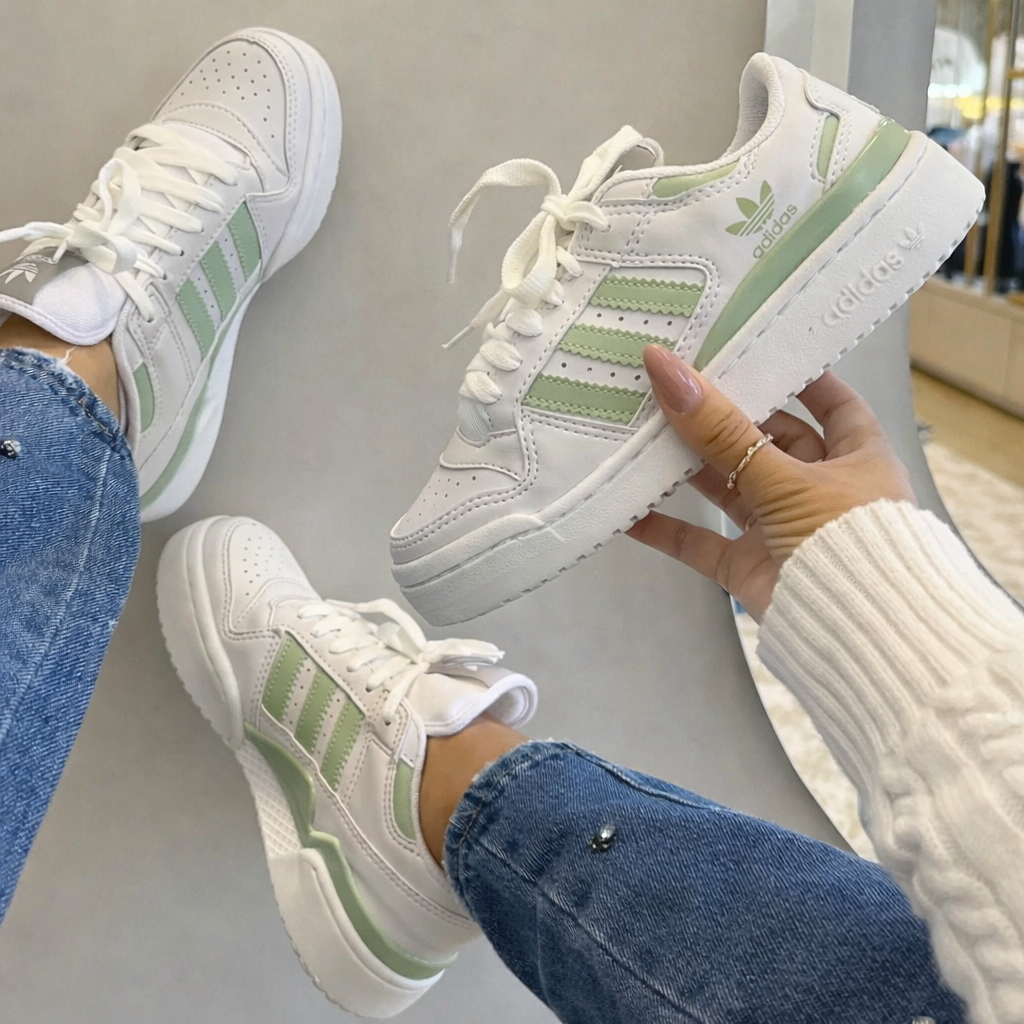 Tênis Forum Low - branco/menta