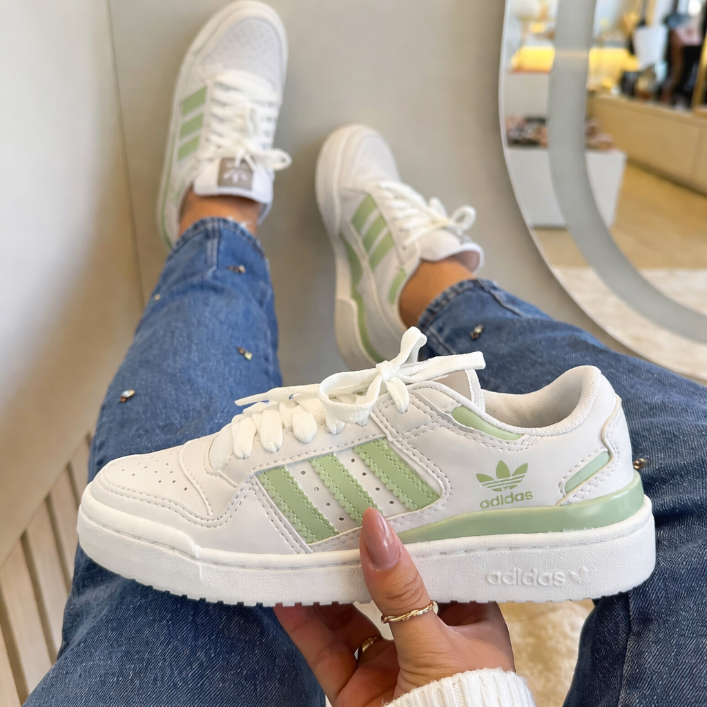 Tênis Forum Low - branco/menta