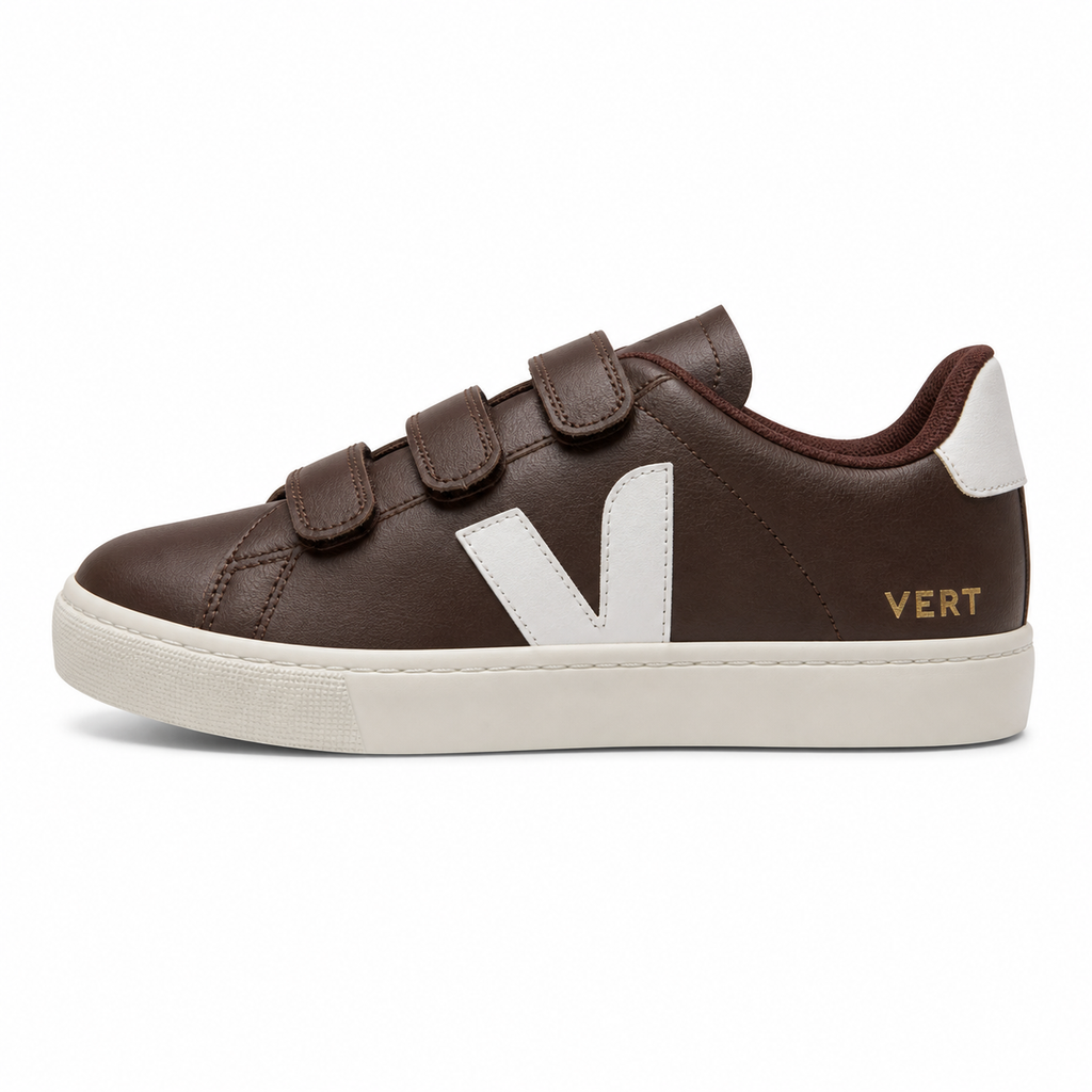 Velcro Marrom / Branco