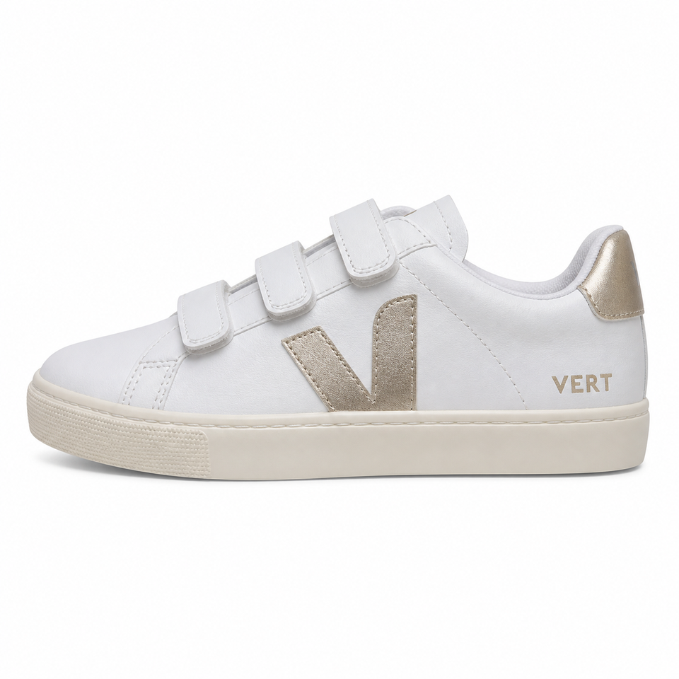 Velcro Branco / Dourado