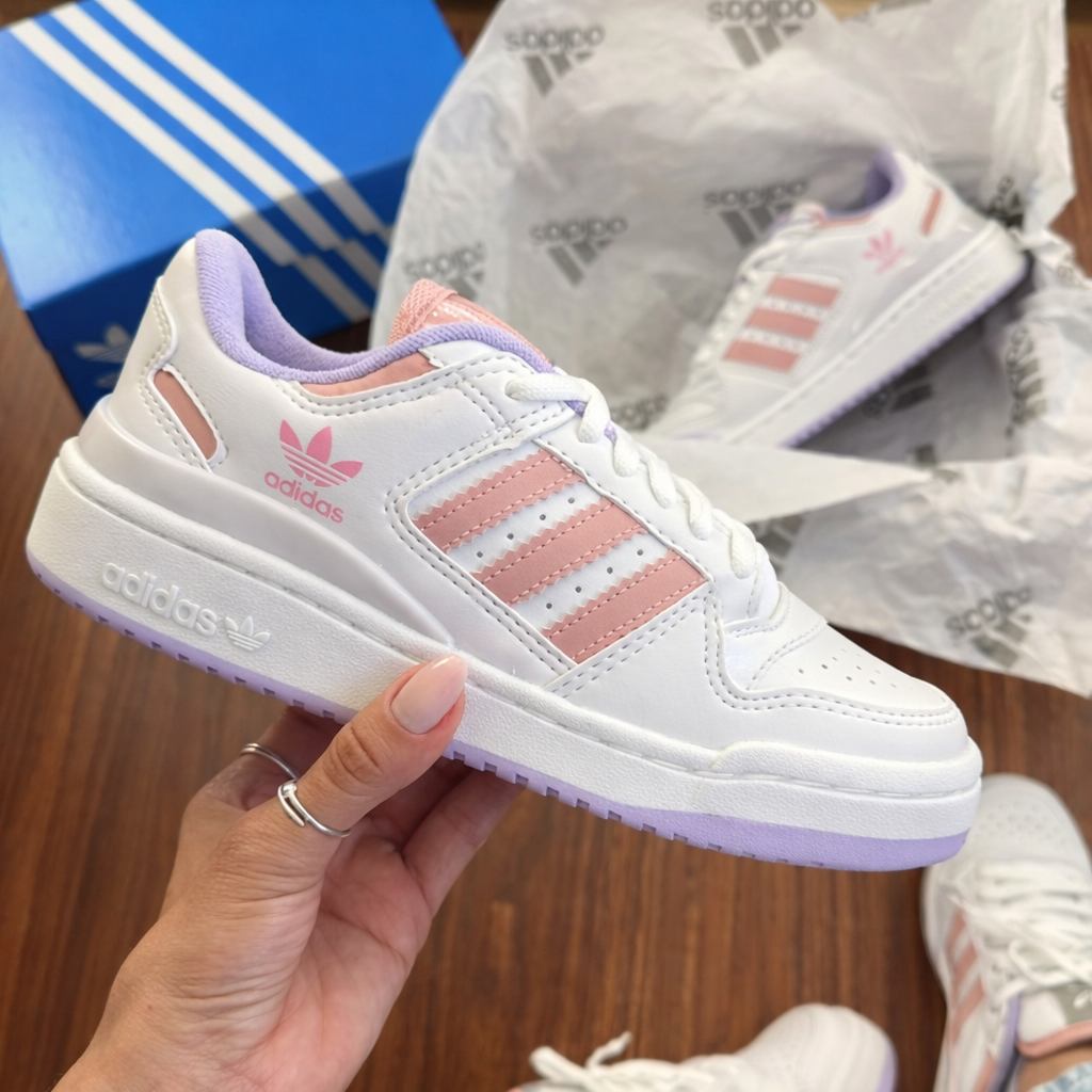 Tênis Forum Low 84 ADV - Branco/rose/lilás