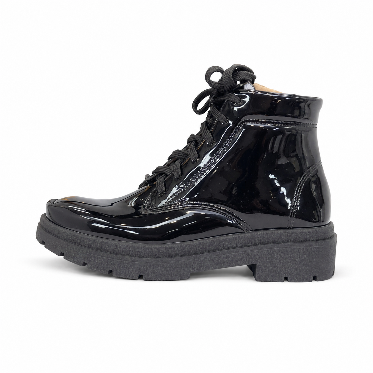 Bota Vinil Flatform – Preto