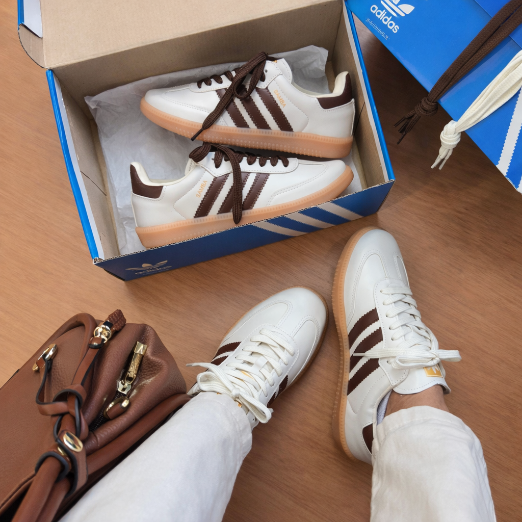 Tênis Samba OG - Branco/Marrom
