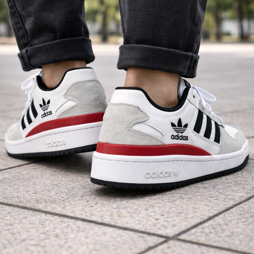 Tênis Forum Low 84 ADV - Cinza/Vermelho