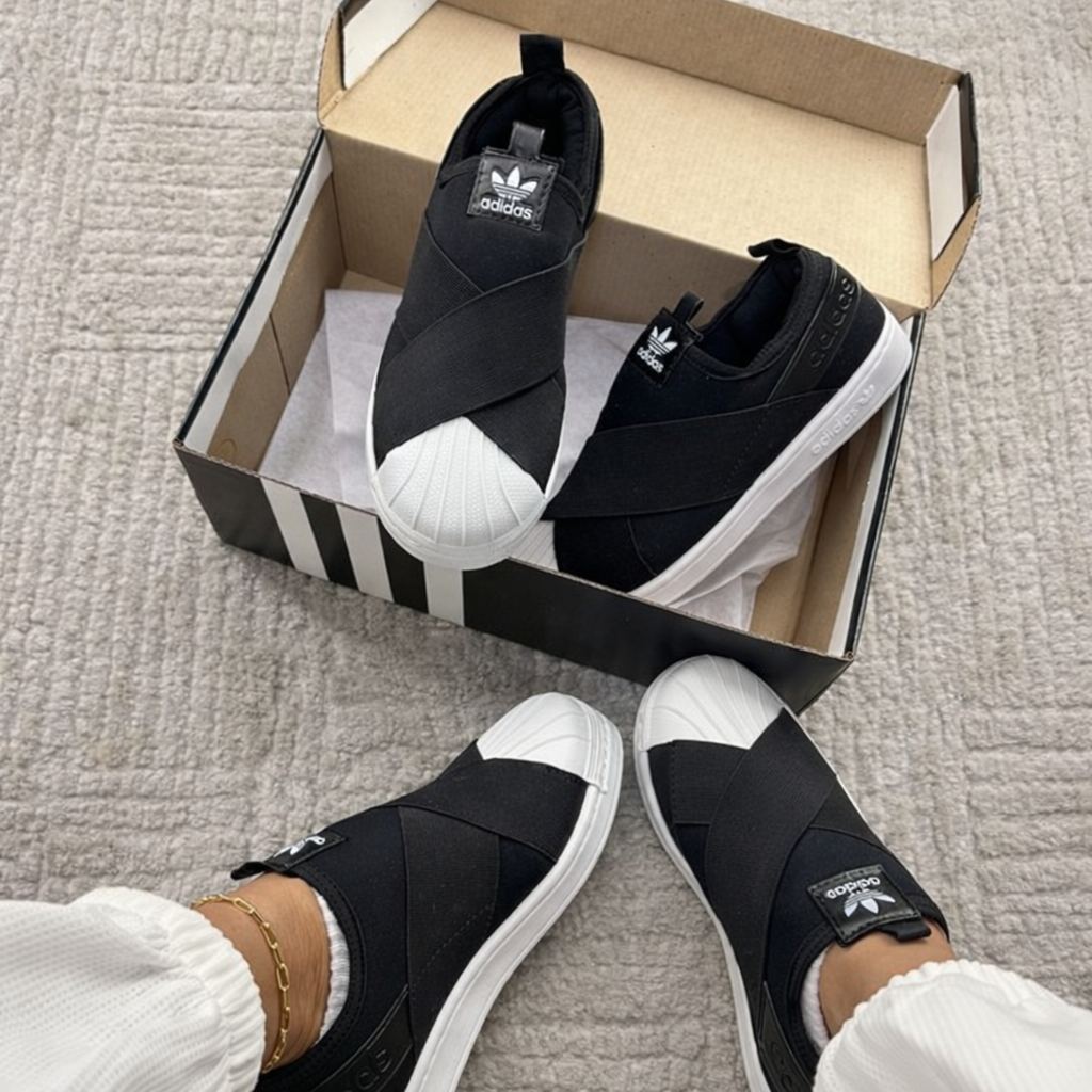 Tênis Superstar Slip-On - Preto/Branco