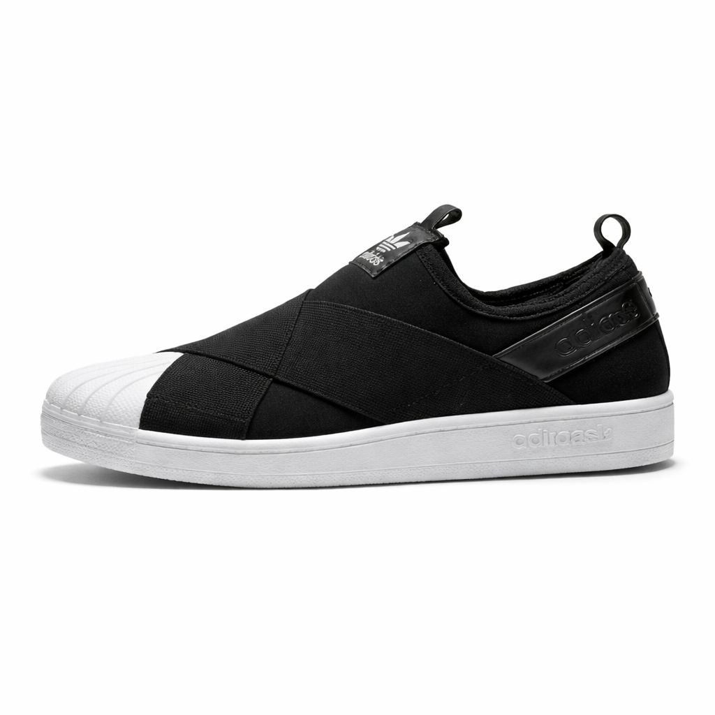 Tênis Superstar Slip-On - Preto/Branco