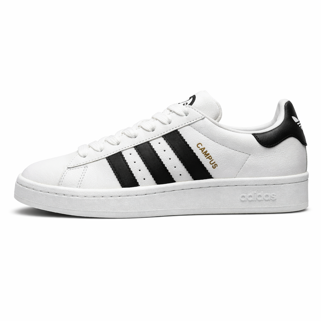 Tênis Adidas Campus - branco/preto